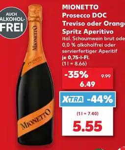 Kaufland MIONETTO Prosecco DOC Angebot