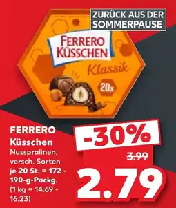 Kaufland FERRERO Küsschen Angebot