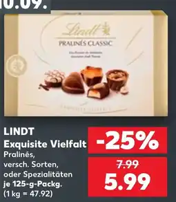 Kaufland LINDT Pralinés Classic Angebot