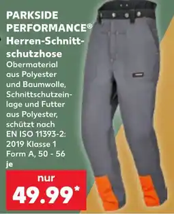 Kaufland PARKSIDE PERFORMANCE Herren-Schnittschutzhose Angebot
