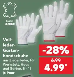 Kaufland Voll-leder-Garten-handschuhe Angebot