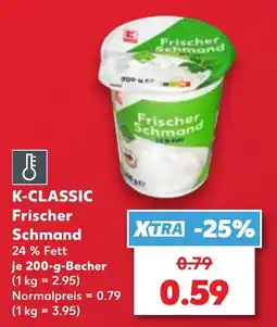 Kaufland K-CLASSIC Frischer Schmand Angebot