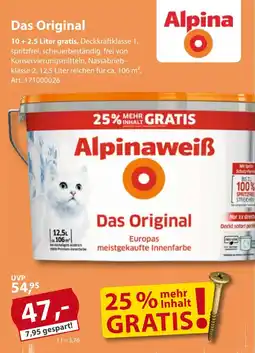 Sonderpreis Baumarkt Alpina Das Original Angebot