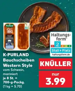 Kaufland K-PURLAND Bauchscheiben Western Style Angebot