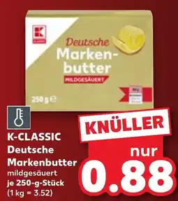 Kaufland K-CLASSIC Deutsche Markenbutter Angebot