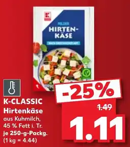 Kaufland K-CLASSIC Hirtenkäse Angebot