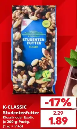 Kaufland K-CLASSIC Studentenfutter Angebot