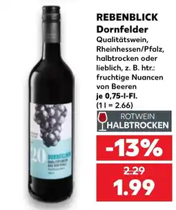 Kaufland REBENBLICK Dornfelder Angebot