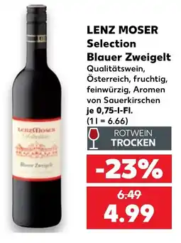 Kaufland LENZ MOSER Selection Blauer Zweigelt Angebot