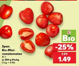 Kaufland Span. Bio-Mini-romatomen Angebot