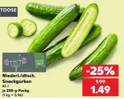 Kaufland Niederl./dtsch. Snackgurken Angebot