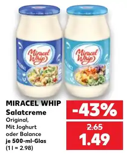 Kaufland Miracel Whip Salatcreme Angebot