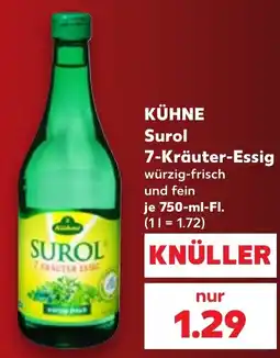Kaufland KÜHNE Surol 7-Kräuter-Essig Angebot