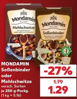 Kaufland Mondamin Soßenbinder oder Mehlschwitze Angebot