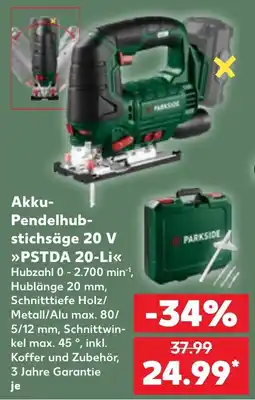 Kaufland Akku-Pendelhub-stichsäge 20 V »PSTDA 20-Li« Angebot