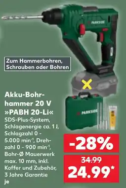 Kaufland Akku-Bohrhammer 20 V »PABH 20-Li« Angebot
