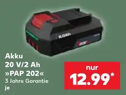 Kaufland Akku 20 V/2 Ah »PAP 202« Angebot