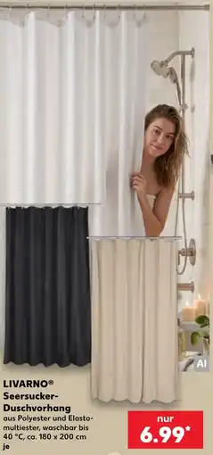 Kaufland LIVARNO® Seersucker-Duschvorhang Angebot