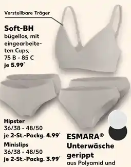 Kaufland ESMARA Unterwäsche gerippt Angebot