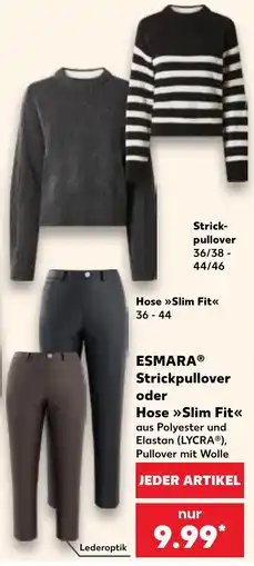 Kaufland ESMARA Strickpullover oder Hose Slim Fit Angebot