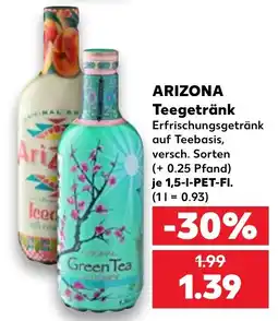 Kaufland ARIZONA GreenTea Angebot