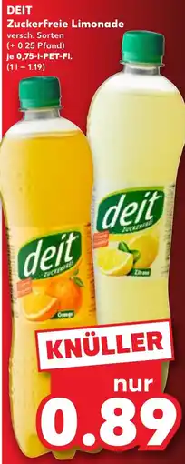 Kaufland DEIT Zuckerefreie Limonade Angebot