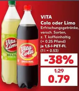 Kaufland Vita Cola oder Limo Angebot