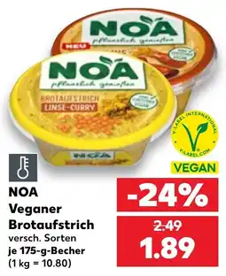 Kaufland NOA Veganer Brotaufstrich Angebot