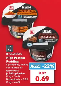 Kaufland K-CLASSIC High Protein Pudding Angebot
