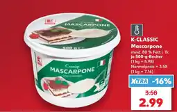 Kaufland K-CLASSIC Mascarpone Angebot