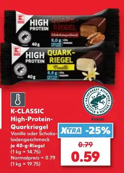 Kaufland K-CLASSIC High-Protein-Quarkriegel Angebot