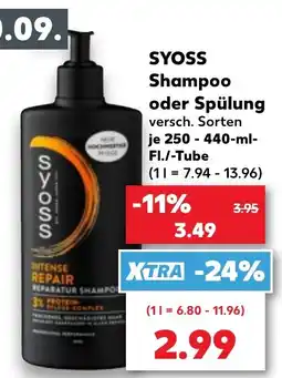 Kaufland SYOSS Shampoo oder Spülung Angebot