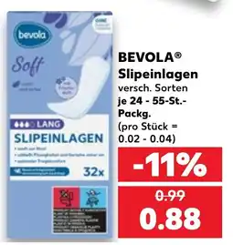 Kaufland BEVOLA® Slipseinlagen Angebot