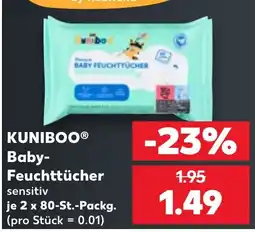 Kaufland KUNIBOO® Baby-Feuchttücher sensitiv Angebot