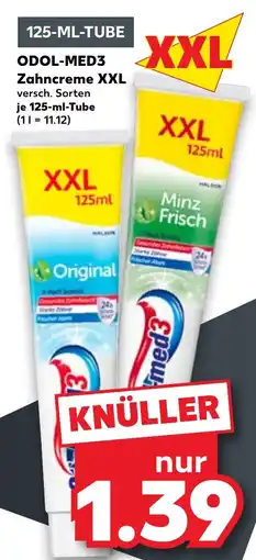 Kaufland ODOL-MED3 Zahncreme XXL Angebot