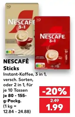 Kaufland NESCAFÉ Sticks Angebot