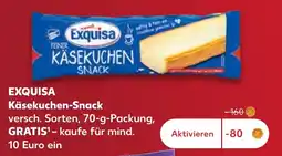 Kaufland Exquisa Käsekuchen-Snack Angebot