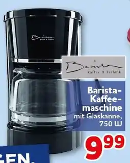 CENTERSHOP Barista-Kaffeemaschine mit Glaskanne Angebot