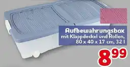 CENTERSHOP Aufbewahrungsbox mit Klappdeckel und Rollen Angebot