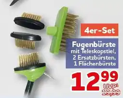 CENTERSHOP Fugenbürste mit Teleskopstiel Angebot