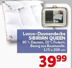 CENTERSHOP Luxus-Daunendecke SIBIRIAN QUEEN Angebot