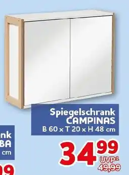 CENTERSHOP Spiegelschrank CAMPINAS Angebot