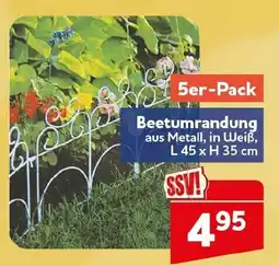 CENTERSHOP Beetumrandung aus Metall, in Weiß Angebot