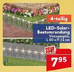 CENTERSHOP LED-Solar-Beetumrandung Vintageoptik Angebot