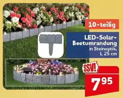 CENTERSHOP LED-Solar-Beetumrandung in Steinoptik Angebot