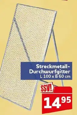 CENTERSHOP Streckmetall-Durchwurfsgitter Angebot