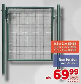 CENTERSHOP Gartentor mit Pfosten Angebot