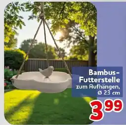 CENTERSHOP Bambus-Futterstelle Angebot