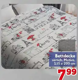 CENTERSHOP Bettdecke versch. Motive Angebot