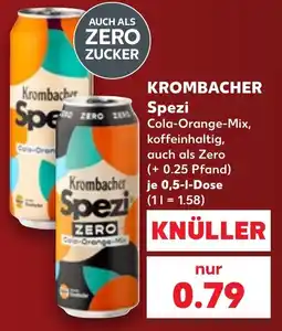 Kaufland Krombacher Spezi ZERO Angebot
